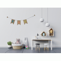 Jute naam- + verjaardagslinger