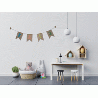 Jute naam- + verjaardagslinger