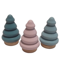 Houten kerstboompje - diverse kleuren