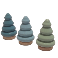 Houten kerstboompje - diverse kleuren