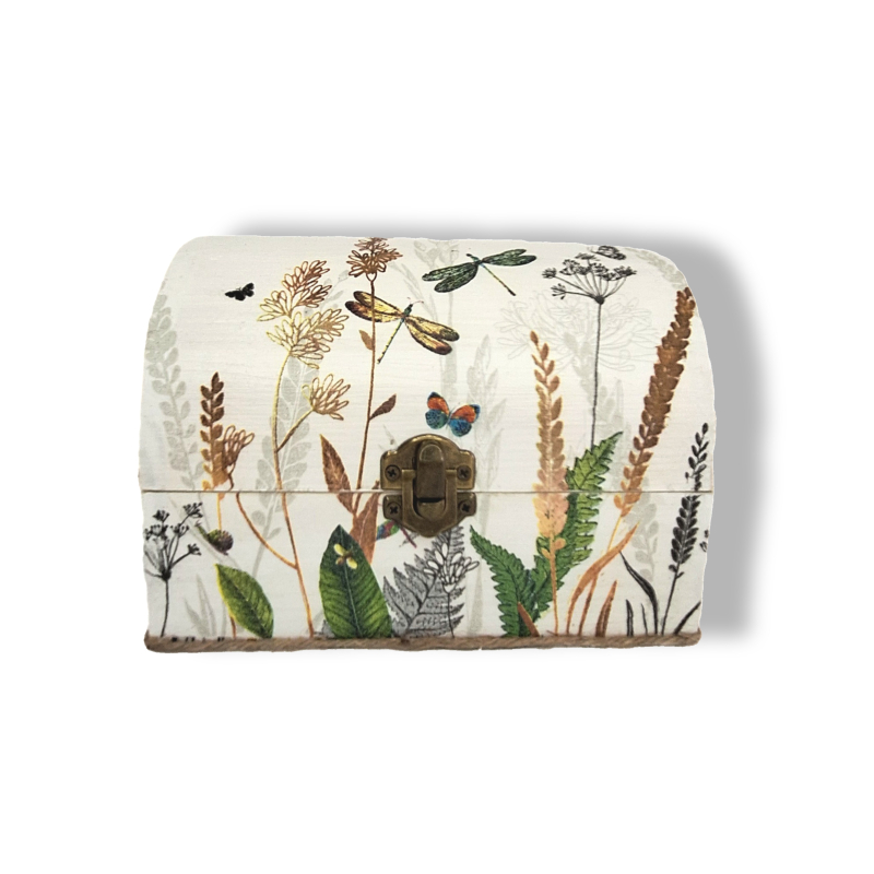 Bewaar schatkist bloem wit