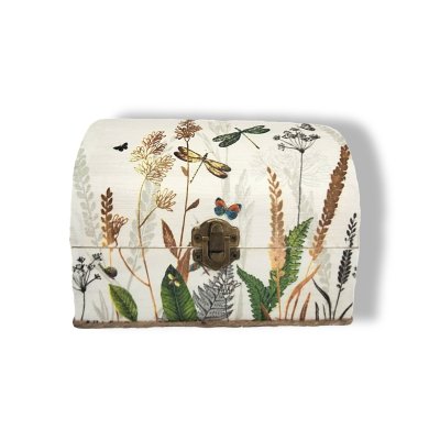 Bewaar schatkist bloem wit