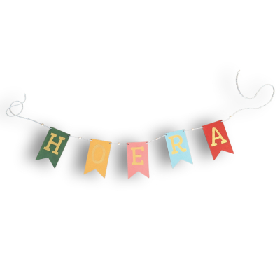 Hoera slinger groen Hoera slinger groen
