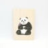Houten fotokaart Panda-bloem