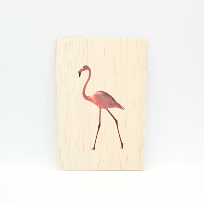 Houten fotokaart Flamingo 1 Houten fotokaart Flamingo 1