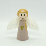 Kerst engel dusty pink