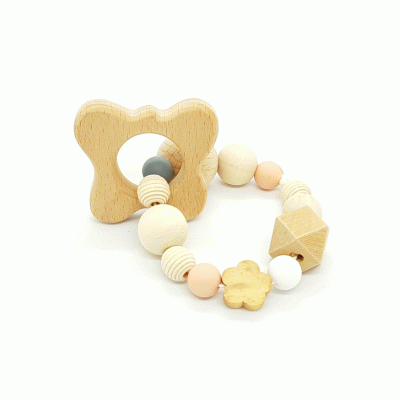 Bijtring vlinder peach